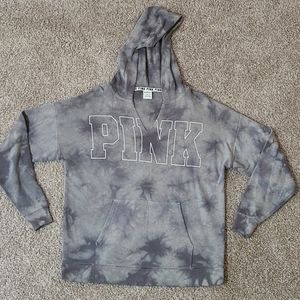 NWOT Tie Dye~PINK~Hoodie~Grey